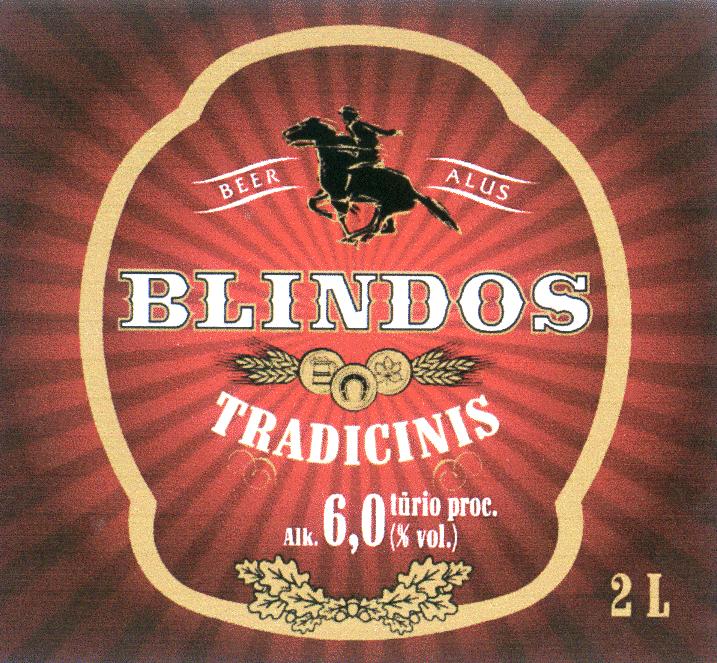 Prekės ženklas: BLINDOS TRADICINIS BEER ALUS
